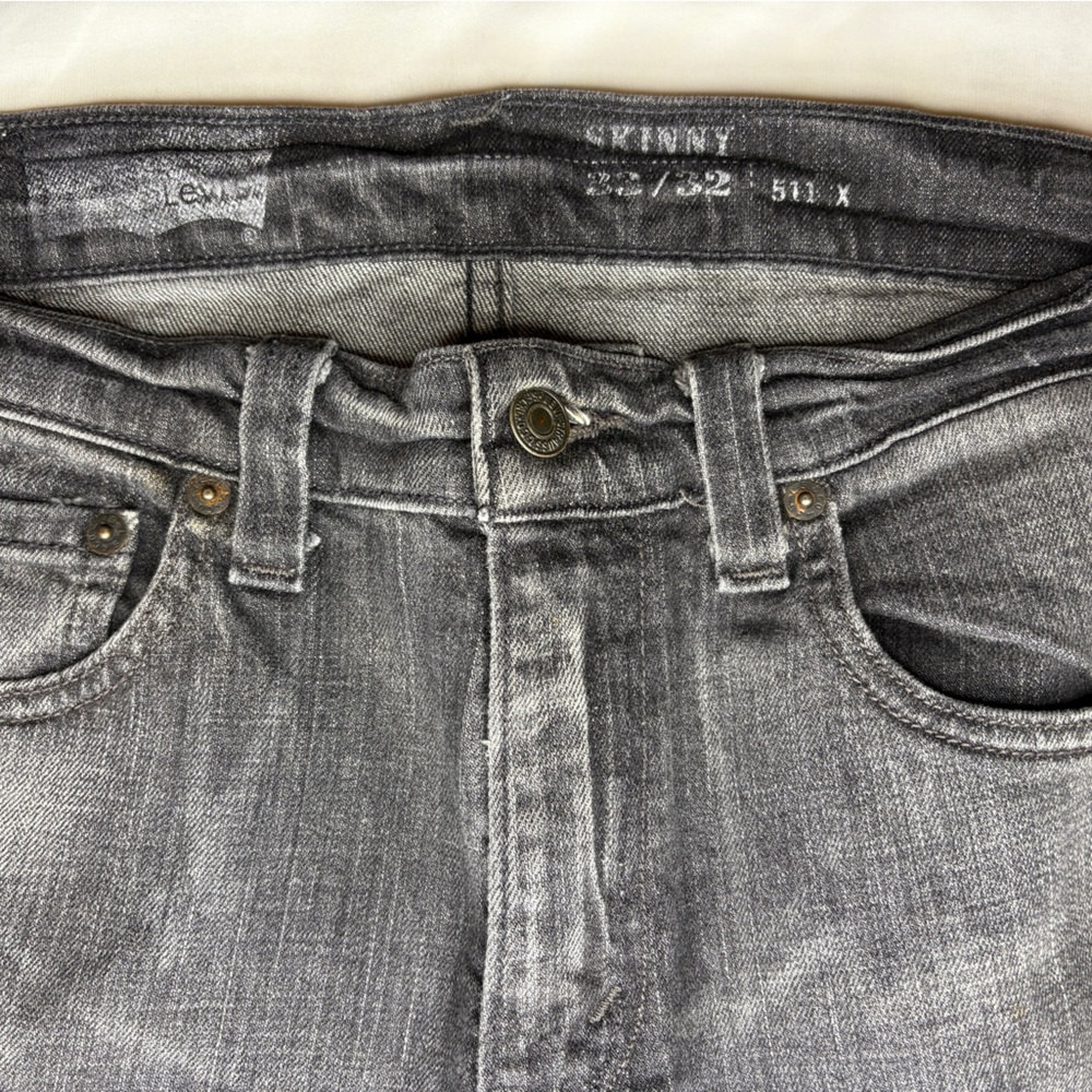 Levi's Charcoal Slim Fit Jeans - Picture 3 of 4